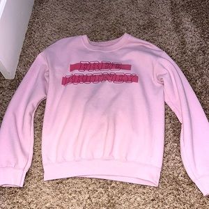 “Free Britney” Britney Spears Crewneck Pink 50% Cotton 50% Polyester Cute Gay